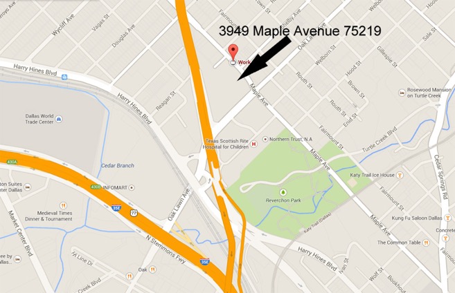 Map directions to Dr. Talmadge's office